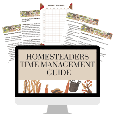 Homesteaders Time Management Guide digital download on experimentalhomesteader.com.