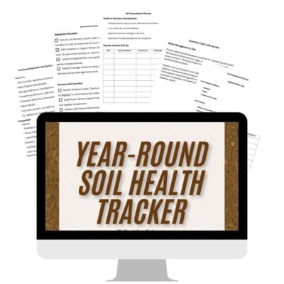 Soil health tracker for sustainable homesteading, seasonal planting, and compost management, available at Experimental Homesteader Shop.
