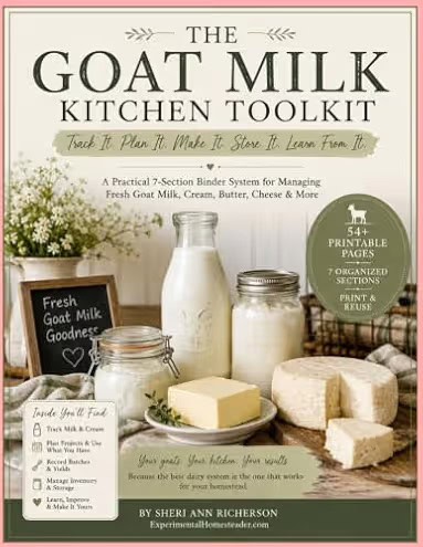 Goat Milk Kitchen Toolkit book cover by Sheri Ann Richerson